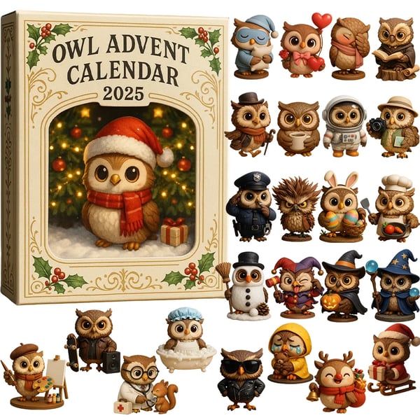 🦉Owl Advent Calendar 2025🎁 24 Gifts Inside!